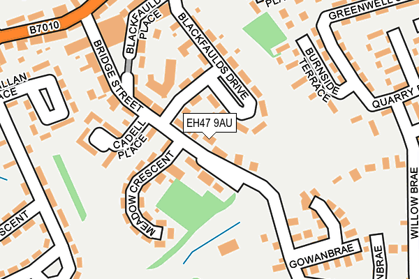 EH47 9AU map - OS OpenMap – Local (Ordnance Survey) EH47 9AU map - OS OpenMap – Local (Ordnance Survey)