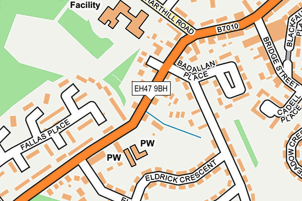 EH47 9BH map - OS OpenMap – Local (Ordnance Survey) EH47 9BH map - OS OpenMap – Local (Ordnance Survey)