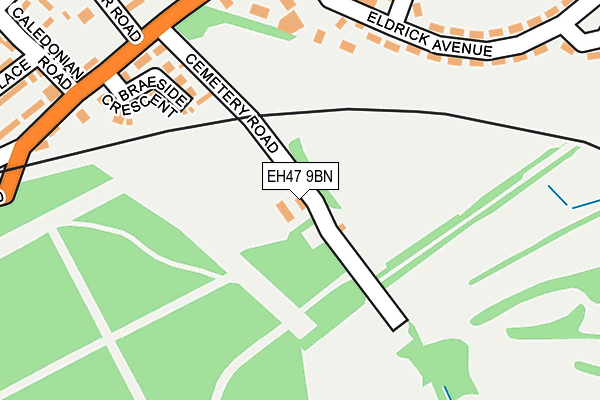 EH47 9BN map - OS OpenMap – Local (Ordnance Survey) EH47 9BN map - OS OpenMap – Local (Ordnance Survey)