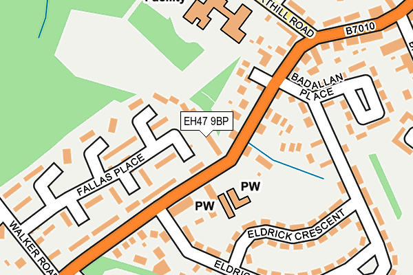 EH47 9BP map - OS OpenMap – Local (Ordnance Survey) EH47 9BP map - OS OpenMap – Local (Ordnance Survey)