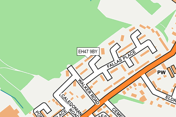 EH47 9BY map - OS OpenMap – Local (Ordnance Survey) EH47 9BY map - OS OpenMap – Local (Ordnance Survey)
