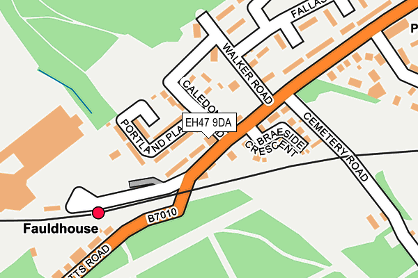 EH47 9DA map - OS OpenMap – Local (Ordnance Survey) EH47 9DA map - OS OpenMap – Local (Ordnance Survey)