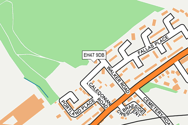 EH47 9DB map - OS OpenMap – Local (Ordnance Survey) EH47 9DB map - OS OpenMap – Local (Ordnance Survey)