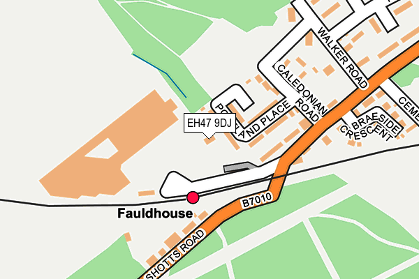 EH47 9DJ map - OS OpenMap – Local (Ordnance Survey) EH47 9DJ map - OS OpenMap – Local (Ordnance Survey)