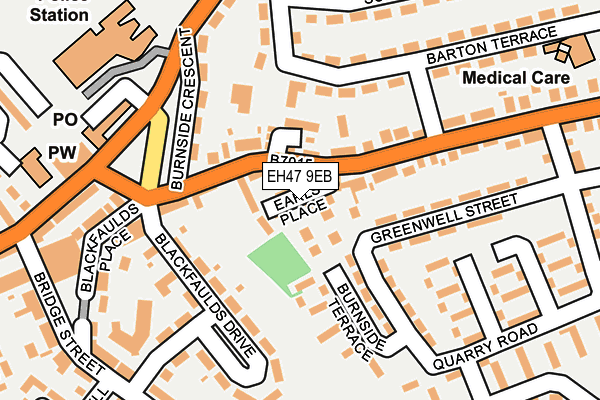 EH47 9EB map - OS OpenMap – Local (Ordnance Survey) EH47 9EB map - OS OpenMap – Local (Ordnance Survey)