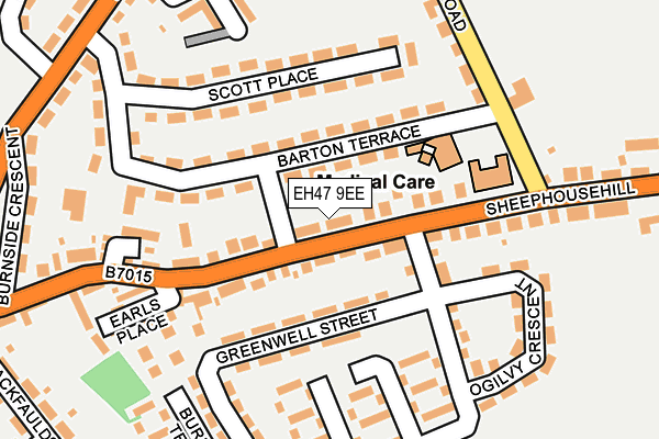 EH47 9EE map - OS OpenMap – Local (Ordnance Survey) EH47 9EE map - OS OpenMap – Local (Ordnance Survey)