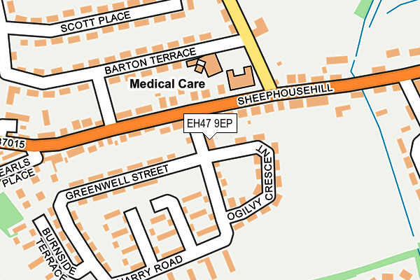 EH47 9EP map - OS OpenMap – Local (Ordnance Survey) EH47 9EP map - OS OpenMap – Local (Ordnance Survey)
