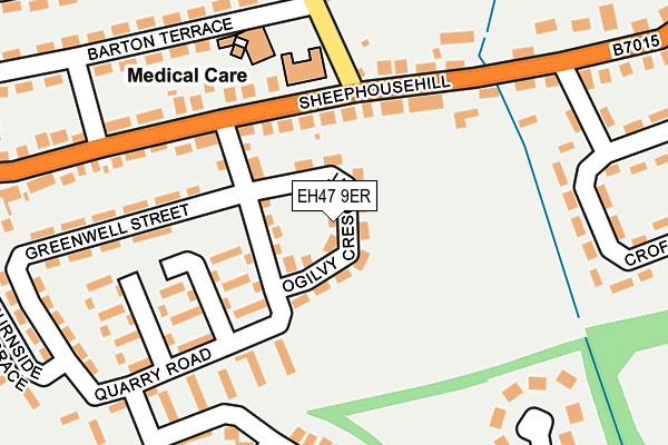 EH47 9ER map - OS OpenMap – Local (Ordnance Survey) EH47 9ER map - OS OpenMap – Local (Ordnance Survey)