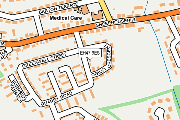 EH47 9ES map - OS OpenMap – Local (Ordnance Survey) EH47 9ES map - OS OpenMap – Local (Ordnance Survey)