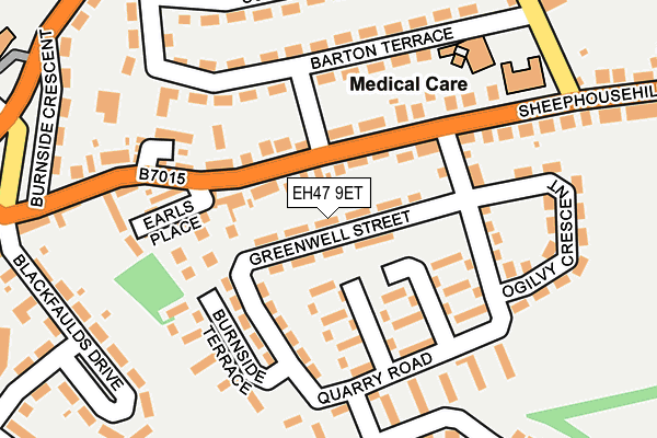 EH47 9ET map - OS OpenMap – Local (Ordnance Survey) EH47 9ET map - OS OpenMap – Local (Ordnance Survey)