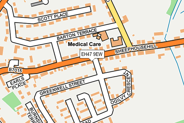 EH47 9EW map - OS OpenMap – Local (Ordnance Survey) EH47 9EW map - OS OpenMap – Local (Ordnance Survey)