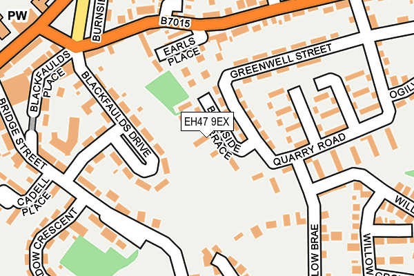 EH47 9EX map - OS OpenMap – Local (Ordnance Survey) EH47 9EX map - OS OpenMap – Local (Ordnance Survey)