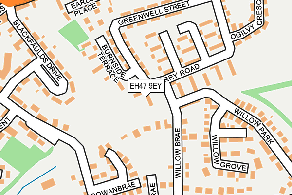 EH47 9EY map - OS OpenMap – Local (Ordnance Survey) EH47 9EY map - OS OpenMap – Local (Ordnance Survey)