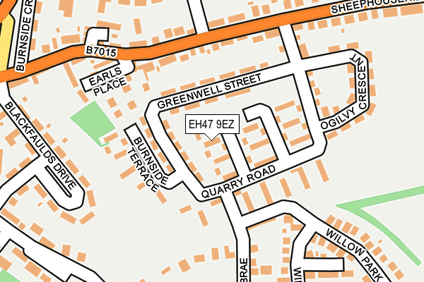 EH47 9EZ map - OS OpenMap – Local (Ordnance Survey) EH47 9EZ map - OS OpenMap – Local (Ordnance Survey)