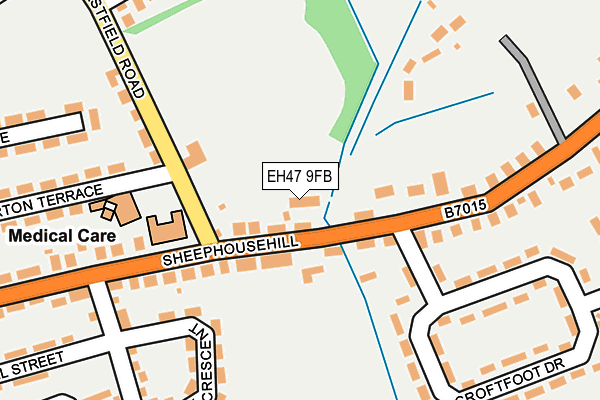 EH47 9FB map - OS OpenMap – Local (Ordnance Survey) EH47 9FB map - OS OpenMap – Local (Ordnance Survey)