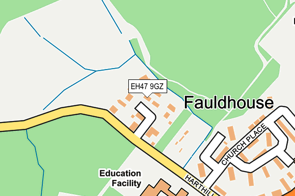 EH47 9GZ map - OS OpenMap – Local (Ordnance Survey) EH47 9GZ map - OS OpenMap – Local (Ordnance Survey)