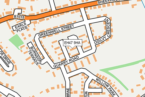 EH47 9HA map - OS OpenMap – Local (Ordnance Survey) EH47 9HA map - OS OpenMap – Local (Ordnance Survey)