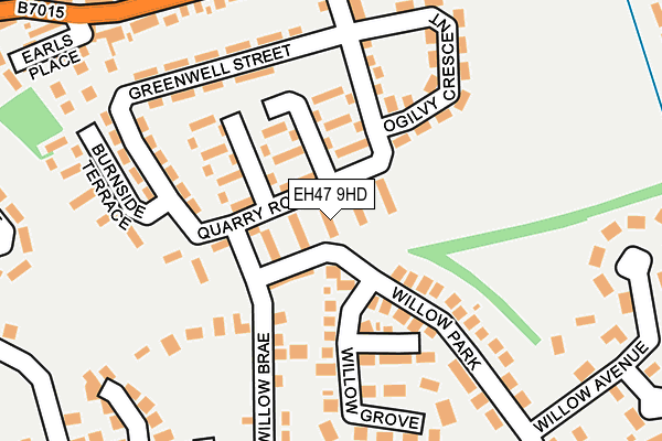 EH47 9HD map - OS OpenMap – Local (Ordnance Survey) EH47 9HD map - OS OpenMap – Local (Ordnance Survey)