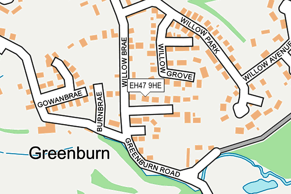 EH47 9HE map - OS OpenMap – Local (Ordnance Survey) EH47 9HE map - OS OpenMap – Local (Ordnance Survey)
