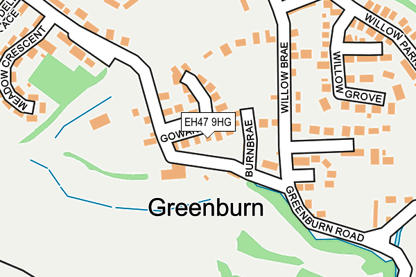 EH47 9HG map - OS OpenMap – Local (Ordnance Survey) EH47 9HG map - OS OpenMap – Local (Ordnance Survey)