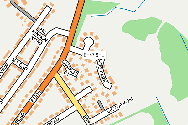 EH47 9HL map - OS OpenMap – Local (Ordnance Survey) EH47 9HL map - OS OpenMap – Local (Ordnance Survey)