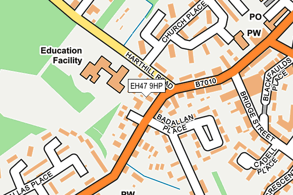 EH47 9HP map - OS OpenMap – Local (Ordnance Survey) EH47 9HP map - OS OpenMap – Local (Ordnance Survey)