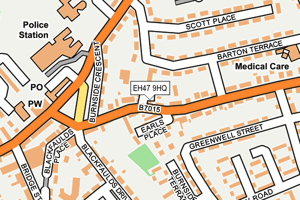 EH47 9HQ map - OS OpenMap – Local (Ordnance Survey) EH47 9HQ map - OS OpenMap – Local (Ordnance Survey)