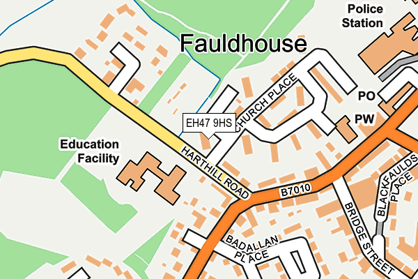 EH47 9HS map - OS OpenMap – Local (Ordnance Survey) EH47 9HS map - OS OpenMap – Local (Ordnance Survey)