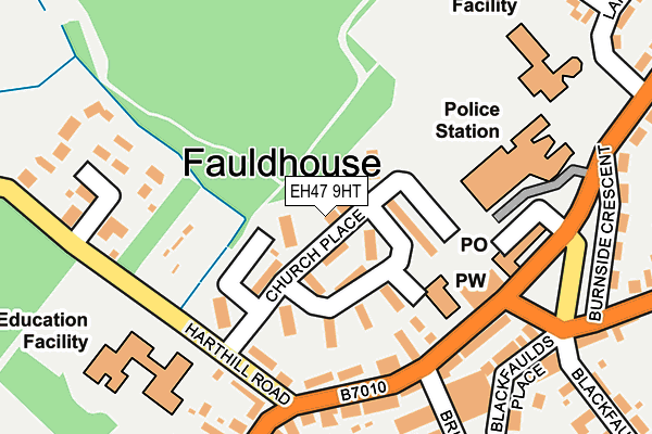 EH47 9HT map - OS OpenMap – Local (Ordnance Survey) EH47 9HT map - OS OpenMap – Local (Ordnance Survey)