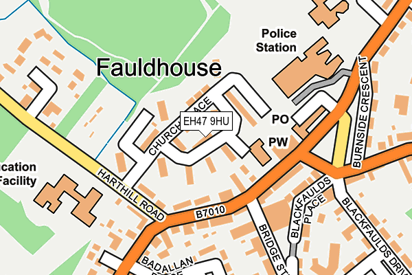 EH47 9HU map - OS OpenMap – Local (Ordnance Survey) EH47 9HU map - OS OpenMap – Local (Ordnance Survey)
