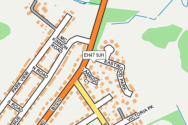 EH47 9JH map - OS OpenMap – Local (Ordnance Survey) EH47 9JH map - OS OpenMap – Local (Ordnance Survey)