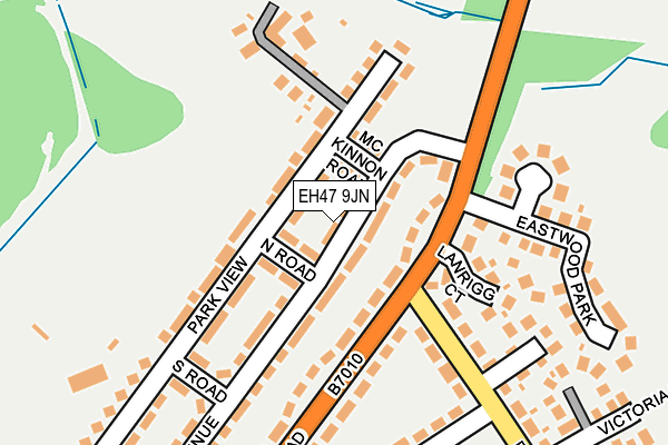 EH47 9JN map - OS OpenMap – Local (Ordnance Survey) EH47 9JN map - OS OpenMap – Local (Ordnance Survey)