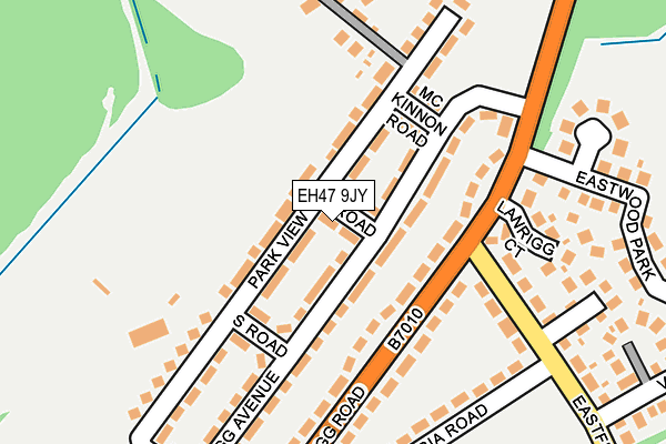 EH47 9JY map - OS OpenMap – Local (Ordnance Survey) EH47 9JY map - OS OpenMap – Local (Ordnance Survey)