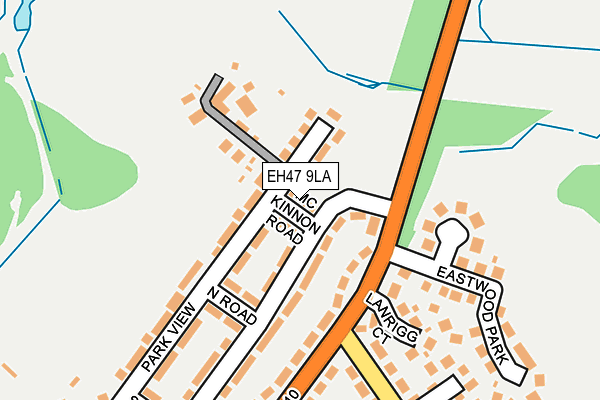 EH47 9LA map - OS OpenMap – Local (Ordnance Survey) EH47 9LA map - OS OpenMap – Local (Ordnance Survey)