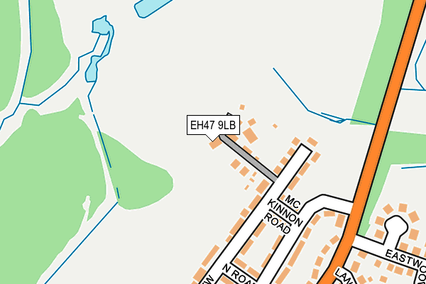 EH47 9LB map - OS OpenMap – Local (Ordnance Survey) EH47 9LB map - OS OpenMap – Local (Ordnance Survey)