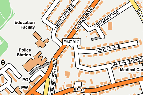 EH47 9LG map - OS OpenMap – Local (Ordnance Survey) EH47 9LG map - OS OpenMap – Local (Ordnance Survey)