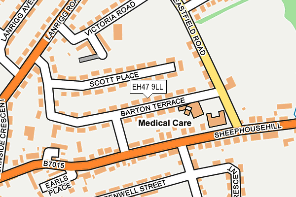 EH47 9LL map - OS OpenMap – Local (Ordnance Survey) EH47 9LL map - OS OpenMap – Local (Ordnance Survey)