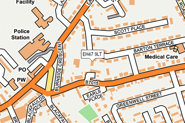 EH47 9LT map - OS OpenMap – Local (Ordnance Survey) EH47 9LT map - OS OpenMap – Local (Ordnance Survey)