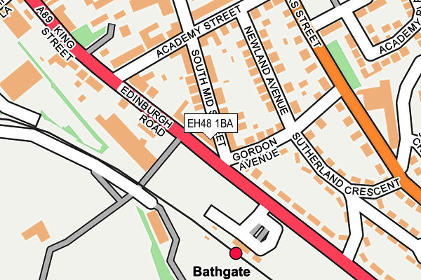 EH48 1BA map - OS OpenMap – Local (Ordnance Survey) EH48 1BA map - OS OpenMap – Local (Ordnance Survey)