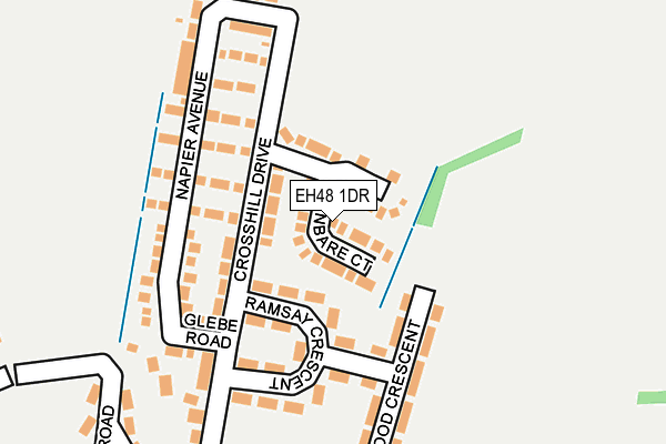 EH48 1DR map - OS OpenMap – Local (Ordnance Survey) EH48 1DR map - OS OpenMap – Local (Ordnance Survey)