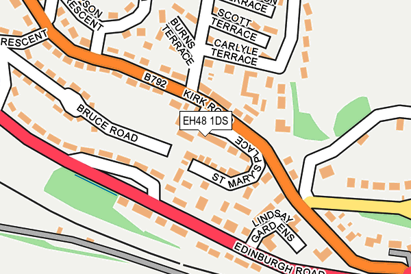 EH48 1DS map - OS OpenMap – Local (Ordnance Survey) EH48 1DS map - OS OpenMap – Local (Ordnance Survey)