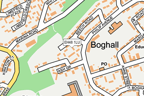 EH48 1LU map - OS OpenMap – Local (Ordnance Survey)