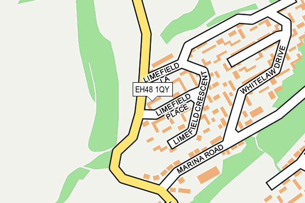 EH48 1QY map - OS OpenMap – Local (Ordnance Survey)