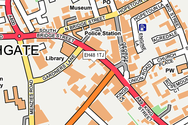 EH48 1TJ map - OS OpenMap – Local (Ordnance Survey) EH48 1TJ map - OS OpenMap – Local (Ordnance Survey)