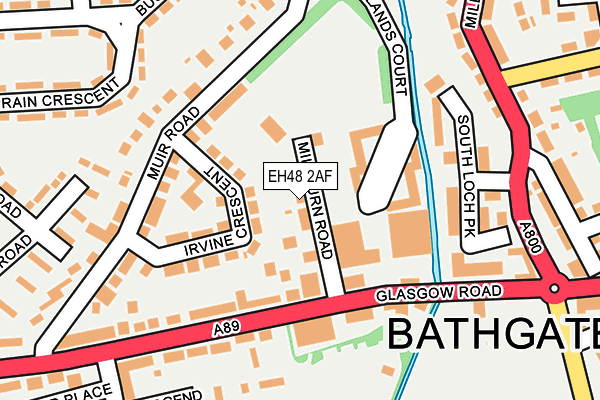 EH48 2AF map - OS OpenMap – Local (Ordnance Survey) EH48 2AF map - OS OpenMap – Local (Ordnance Survey)