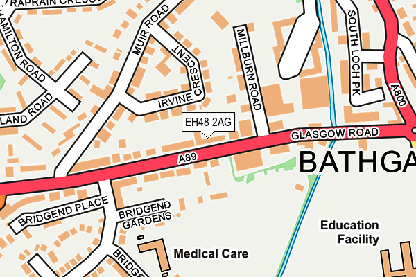 EH48 2AG map - OS OpenMap – Local (Ordnance Survey) EH48 2AG map - OS OpenMap – Local (Ordnance Survey)