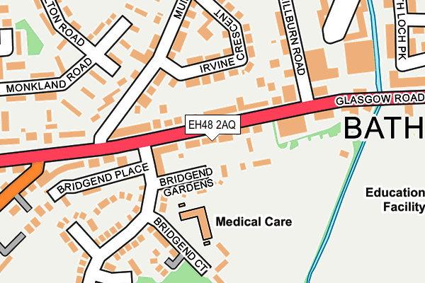 EH48 2AQ map - OS OpenMap – Local (Ordnance Survey) EH48 2AQ map - OS OpenMap – Local (Ordnance Survey)