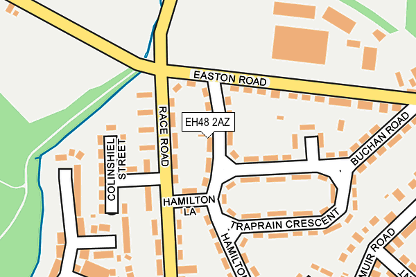 EH48 2AZ map - OS OpenMap – Local (Ordnance Survey) EH48 2AZ map - OS OpenMap – Local (Ordnance Survey)