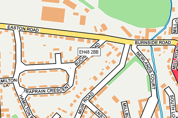 EH48 2BB map - OS OpenMap – Local (Ordnance Survey) EH48 2BB map - OS OpenMap – Local (Ordnance Survey)