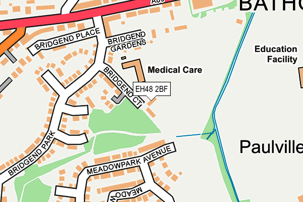 EH48 2BF map - OS OpenMap – Local (Ordnance Survey) EH48 2BF map - OS OpenMap – Local (Ordnance Survey)